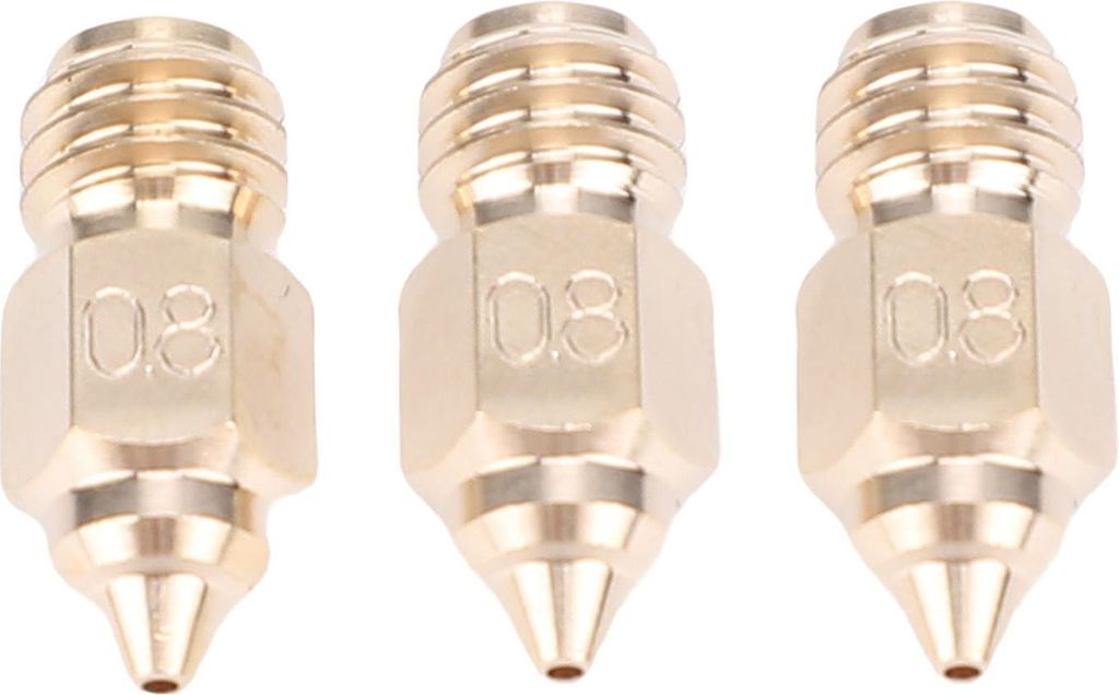 3 Stück 0,8 mm Hotend-Düsen-Ersatz für Creality Ender 5 Max 3D-Drucker, hitzebeständige Messingdüse
