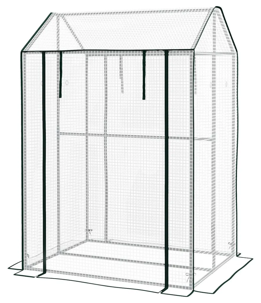 Serre plastique anti-vent 100x80x150 cm pour protéger vos tomates