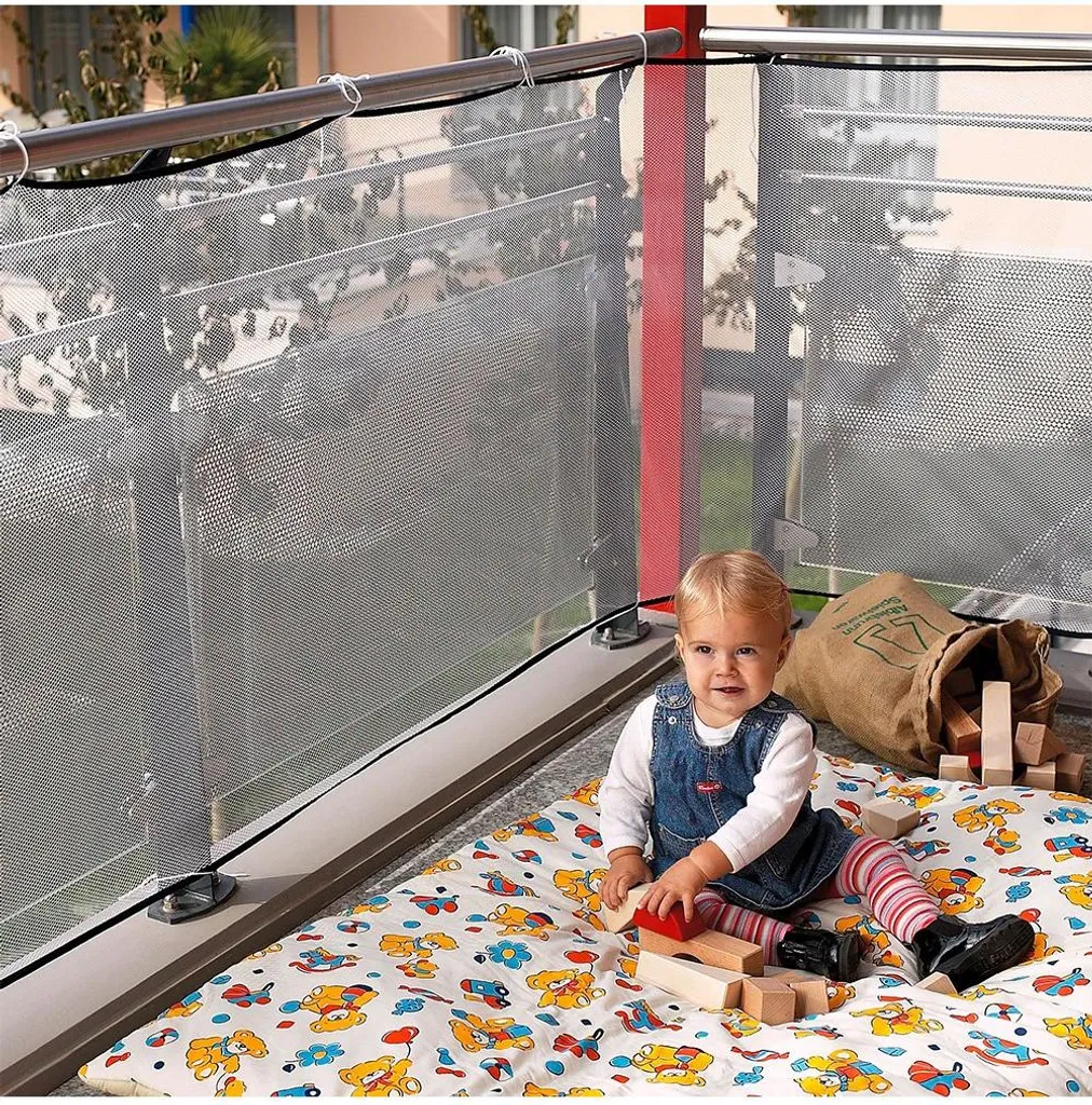 Filet de protection extérieur pour balcon et rambarde reer 294x94cm
