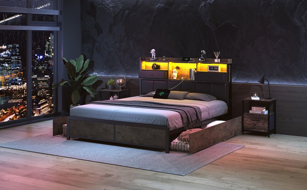 Doppelbett 140 x 200 cm mit 600 kg belastbarem Produktbild 