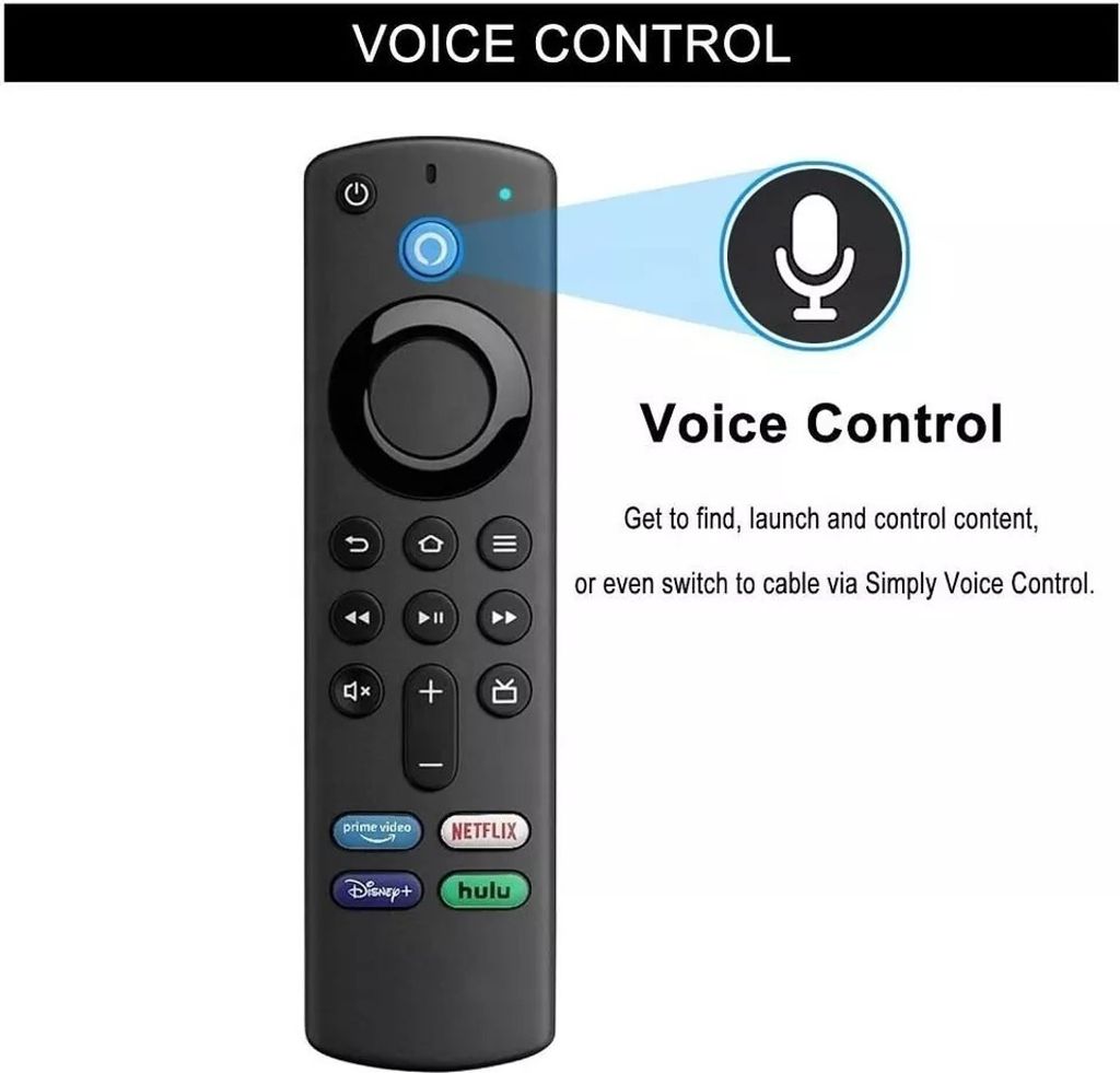 CV98LM Ersatz-Fernbedienung Für Amazon Fire TV Stick & Box – Ohne Sprachfunktion | Kompatibel Mit Vielen Modellen