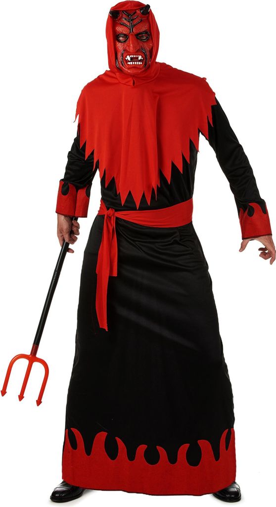 Teufel-Kostüm für Herren rot-schwarz M / L