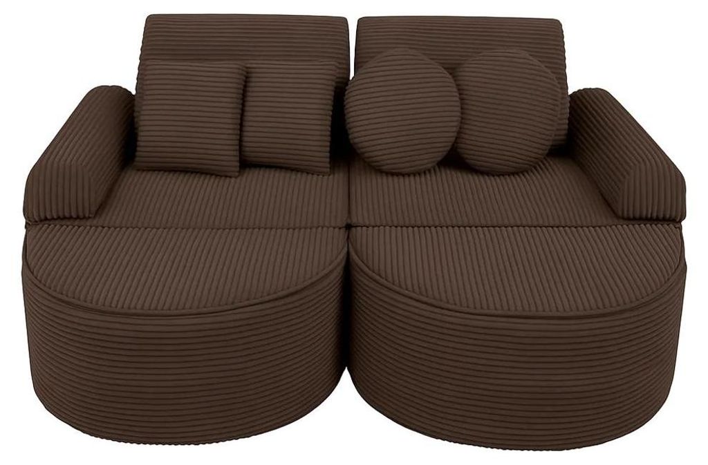Dětská modulární pohovka Pocket 120 cm z žebrovaného Obrázek produktu 