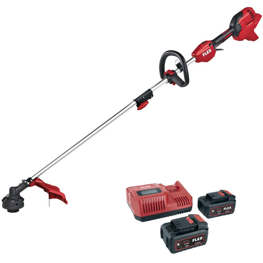 Flex Akku-Rasentrimmer GLT 35 + Akku Set P-Set 55 R (12/18 Volt, 5,0 Ah 18 V)