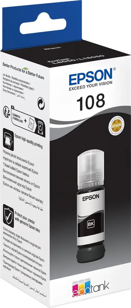 Epson EcoTank 108 - 70 ml - Nero - originale - 4