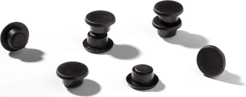 Punaises Magnétiques pour Tableau Blanc et Planning Mural - 20 Noir