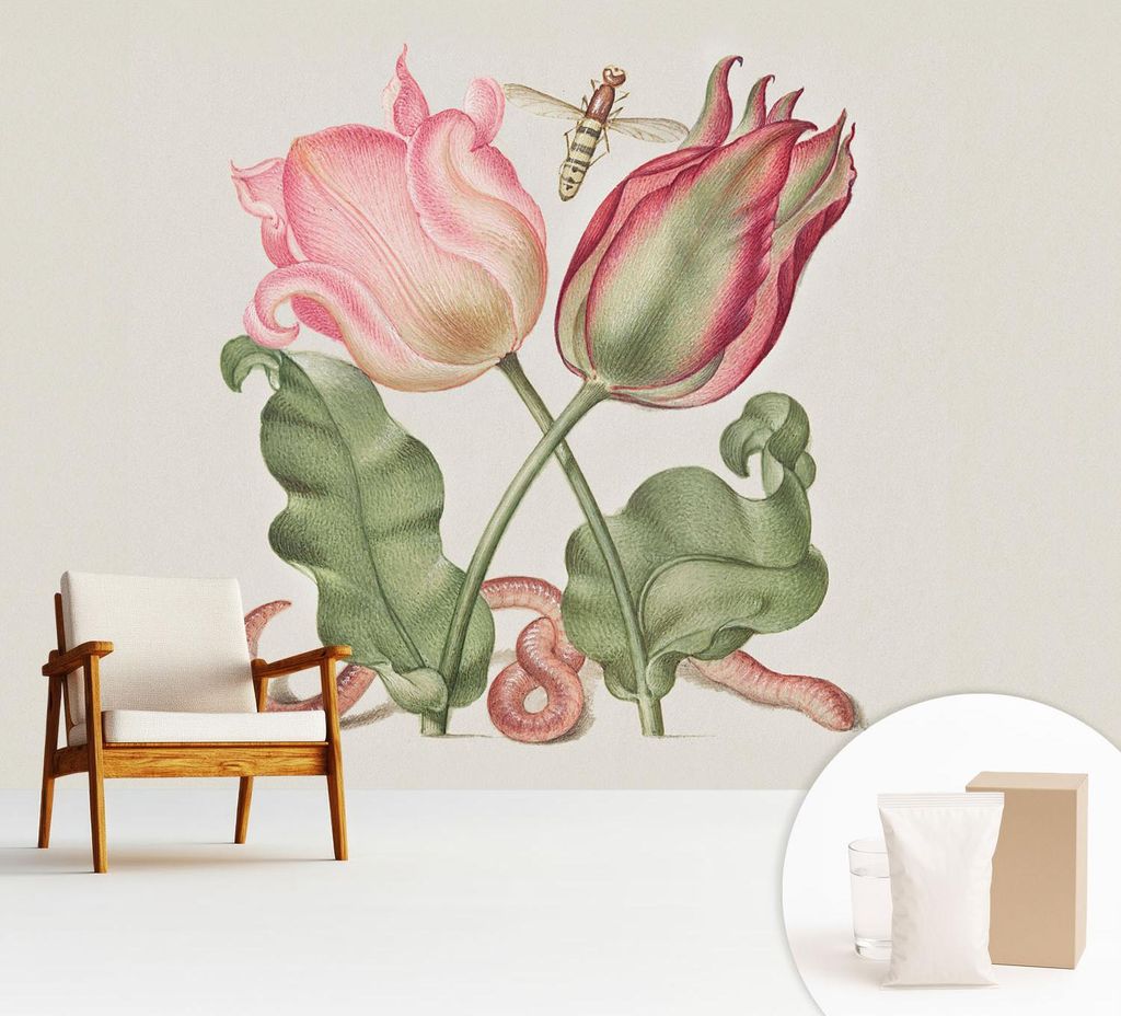 Fototapete - 312x219 cm - Tapete - Wandtapete - Wandbilder - Dekofolie - Tapete Folie - Wand - Dekoration - Wohnzimmer - Tulpenschönheit