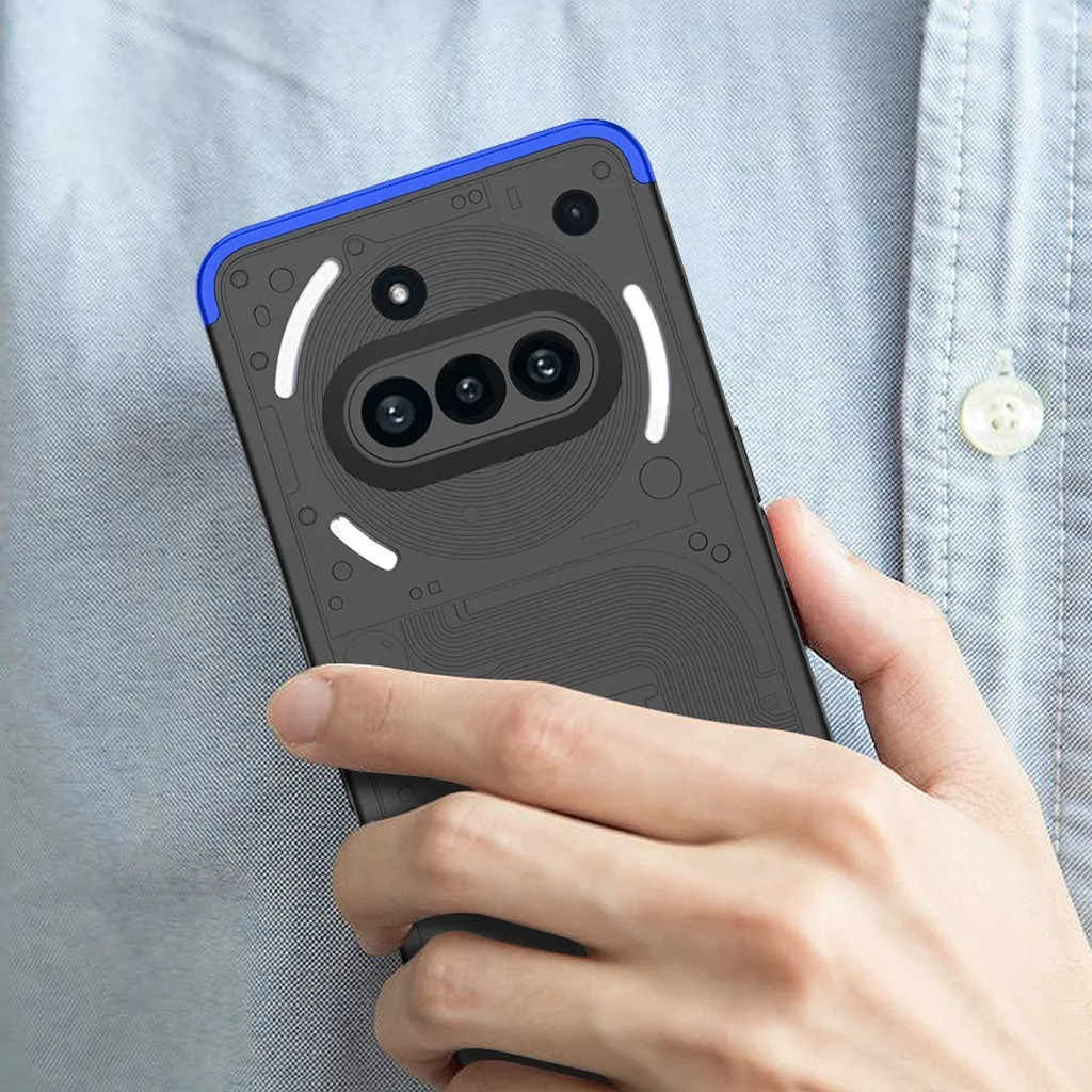 Custodia GKK Nothing Phone 3a Blu: Raffinatezza e Sicurezza Totale - 5