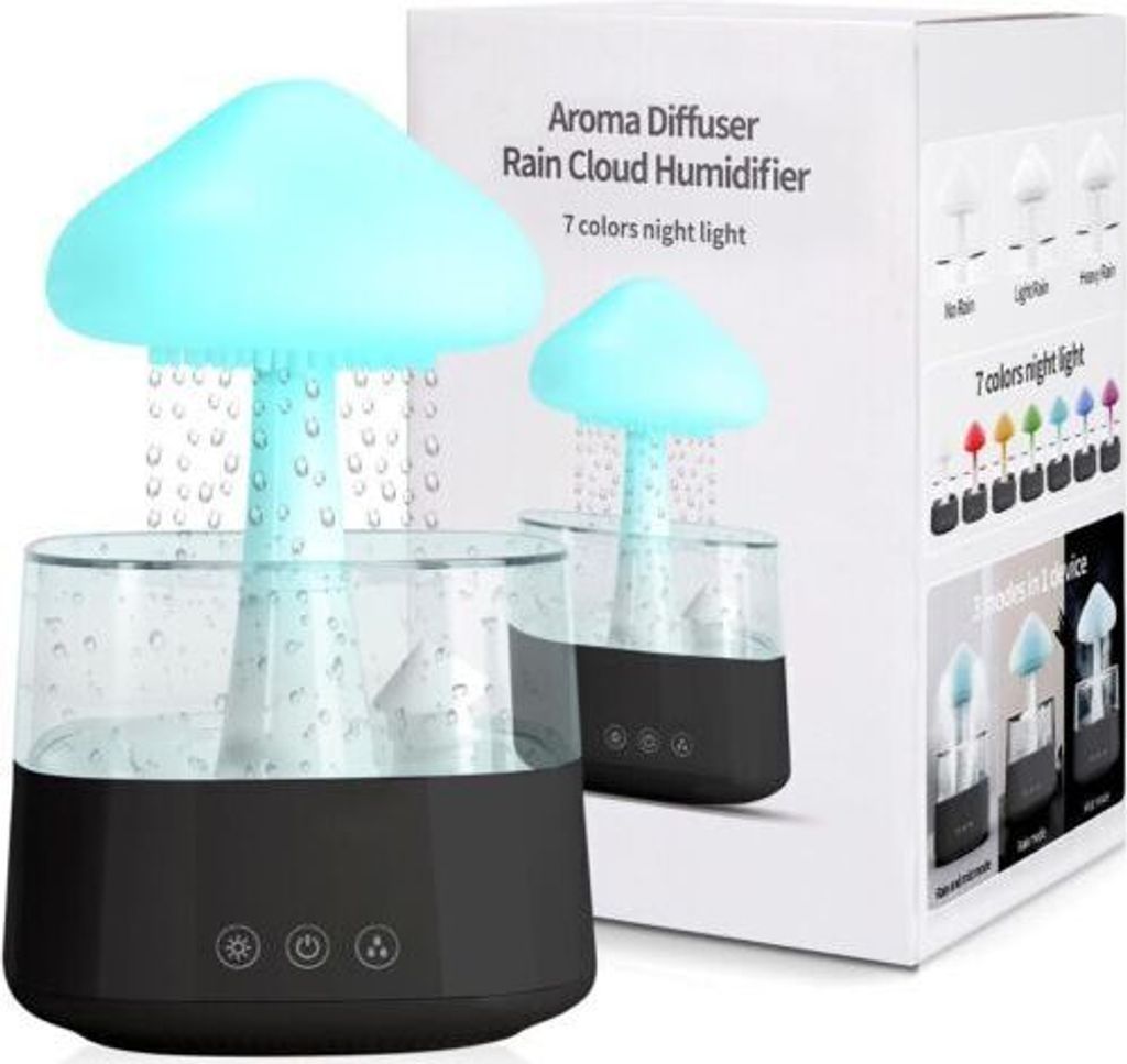 Luftbefeuchter, Raumbefeuchter, Humidifier 450 ml, Luftbefeuchter schlafzimmer, Wolkenluftbefeuchter für Zuhause, Büro, Zimmer, Kinderzimmer, Sch...