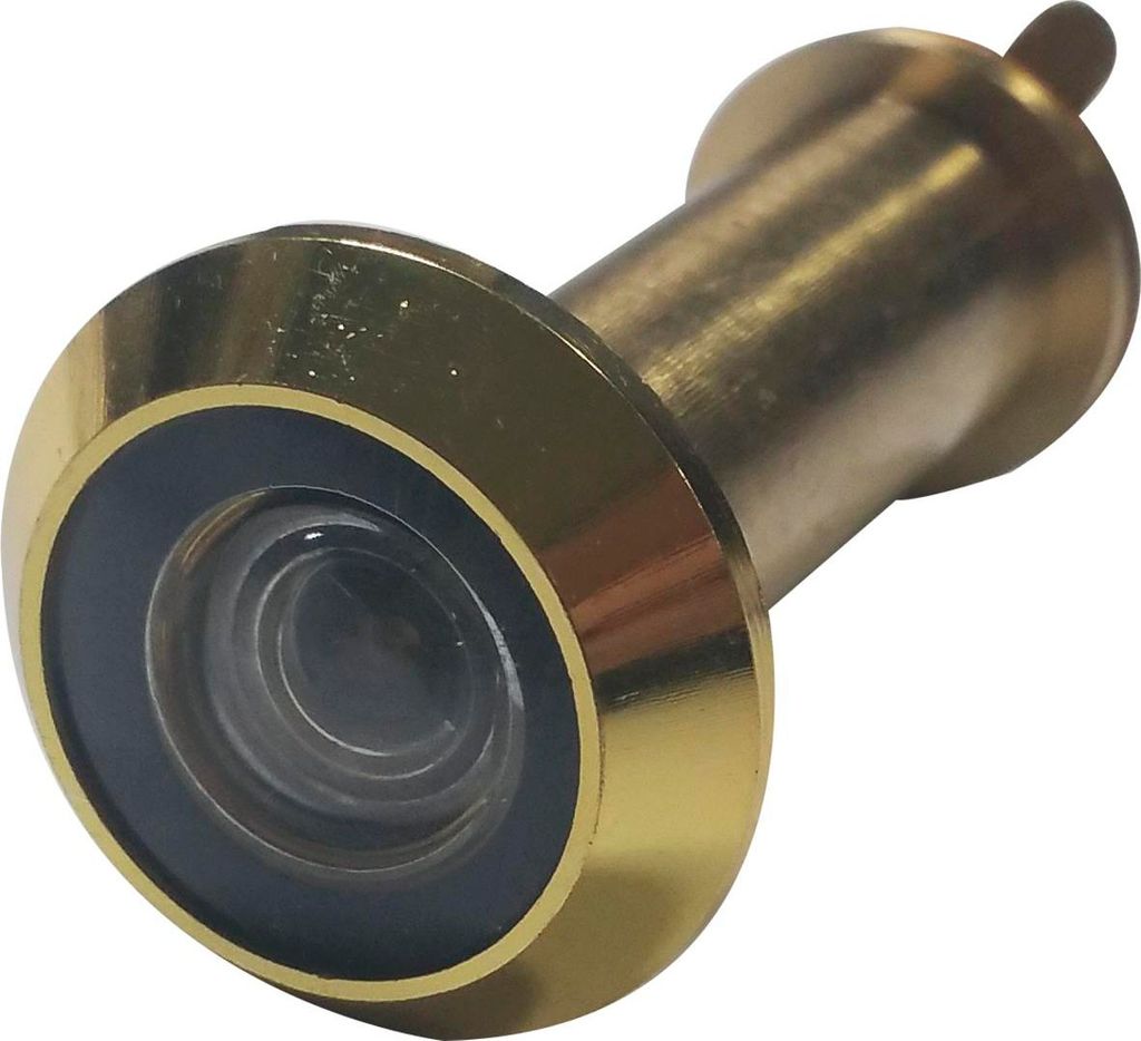 Türgucker ø 14 mm, Weitwinkel 200°, TS 35-55 mm, Messing poliert
