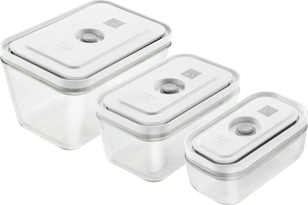 Récipients de Préparation Repas ZWILLING FRESH & SAVE Rectangulaires Gris x3