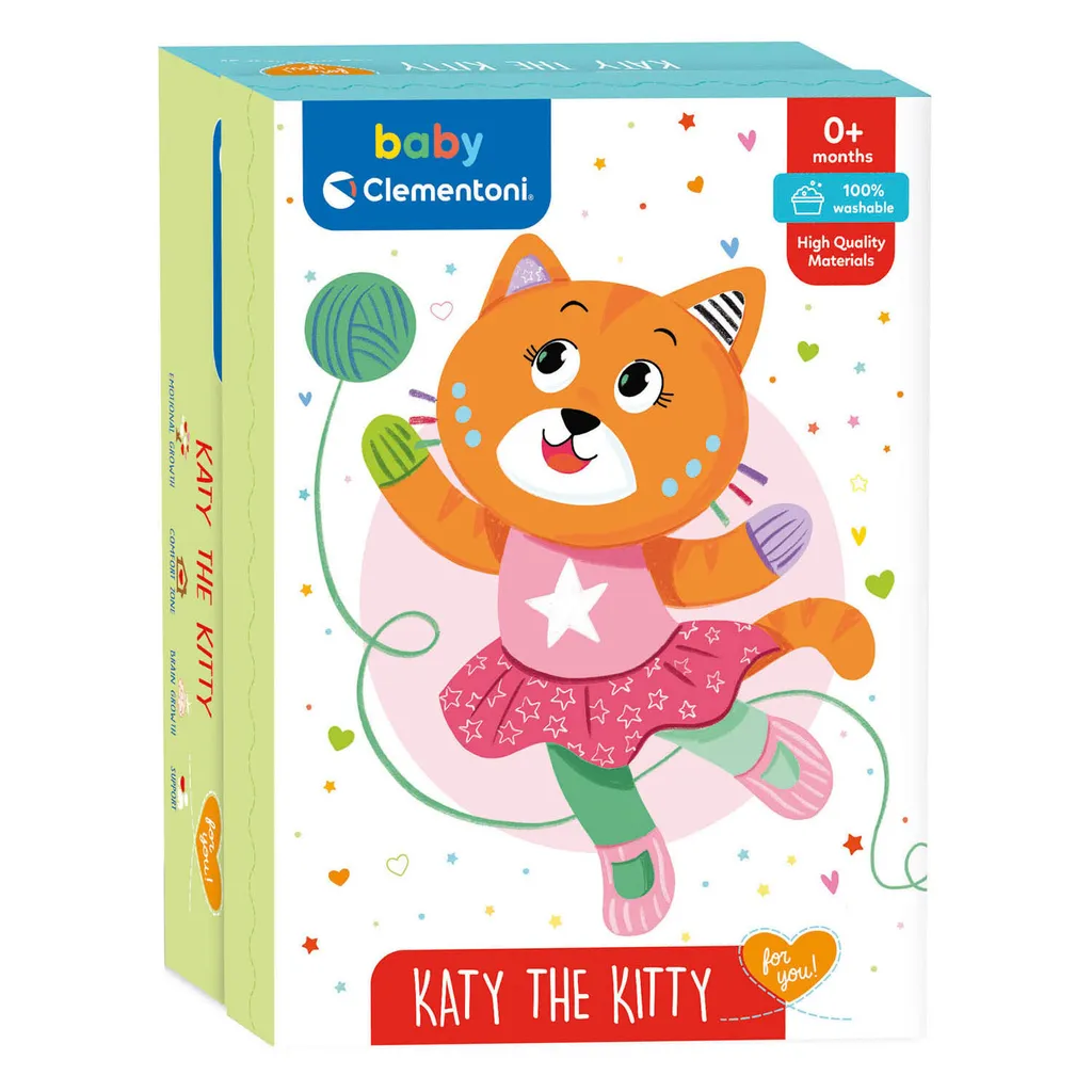 Peluche chat Clementoni Katy 0 mois avec boîte de jeu interactive - 9