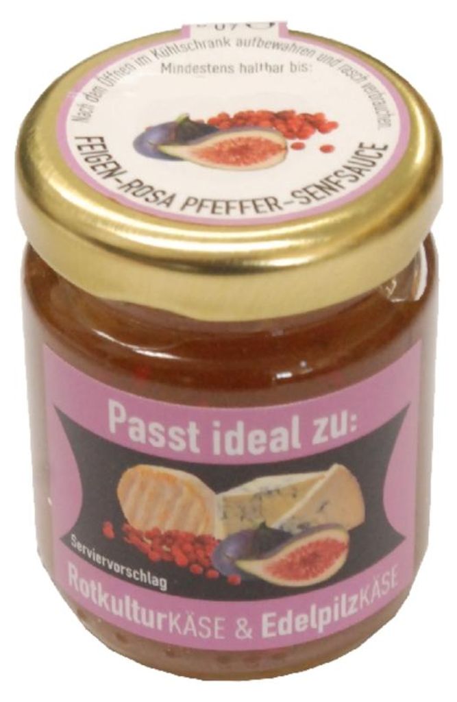 Ruwisch & Zuck Sauce moutarde à la figue et au poivre rose Image du produit 
