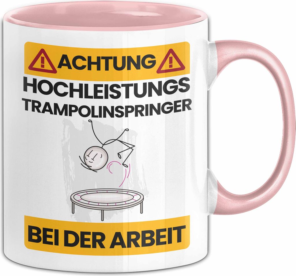 Trampolinspringer Tasse Geschenk Lustiger Spruch Produktbild 