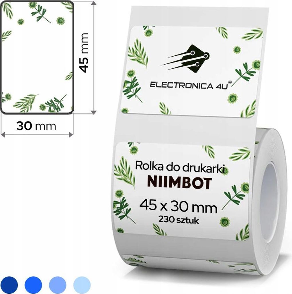 Selbstklebende Etiketten Thermosticker Niimbot B1 B4 B21 B21_Pro B3S B31 45x30