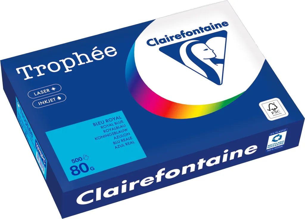 Clairefontaine Kopierpapier 1976PC A4 80g royalblau 500Bl