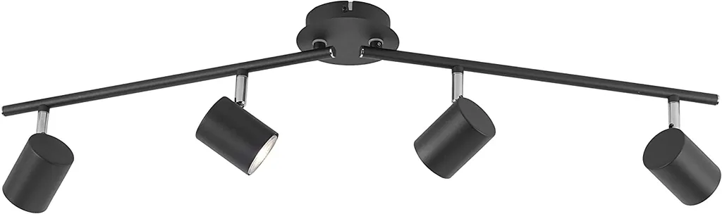 Luminaire plafonnier LED spots rotatifs anthracite hauteur 16 cm - 12