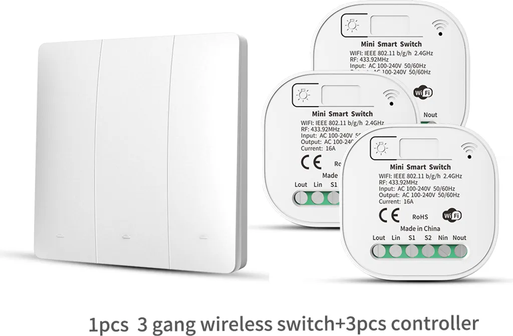 Kit commutateurs WiFi intelligents pour piloter l'éclairage à distance