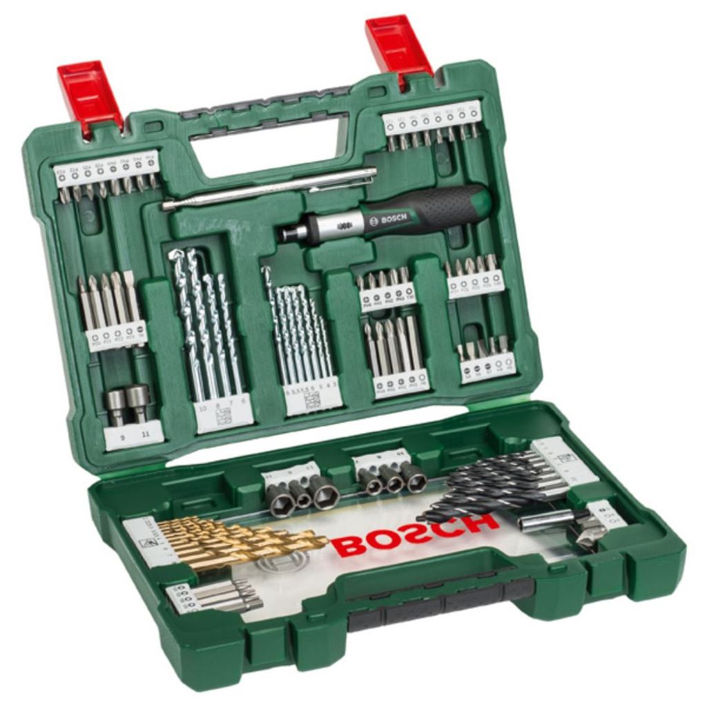 und Bosch V-Line TiN-Bohrer- Bit-Set,