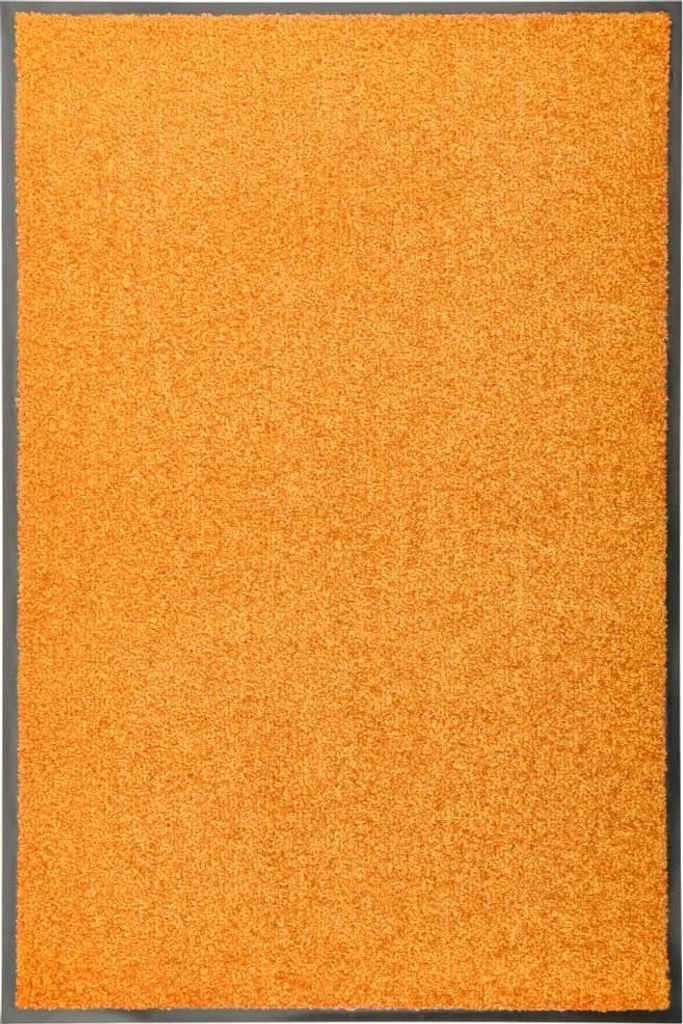 The Living Store Fußmatte Waschbar Orange 60x90 cm