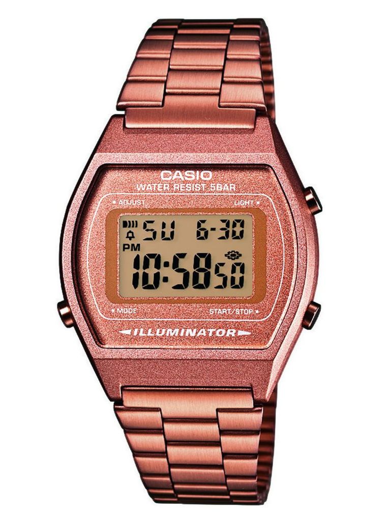 Casio Uhr B640WC-5AEF Herren Retro Digitaluhr Timer Kupfer Armbanduhr
