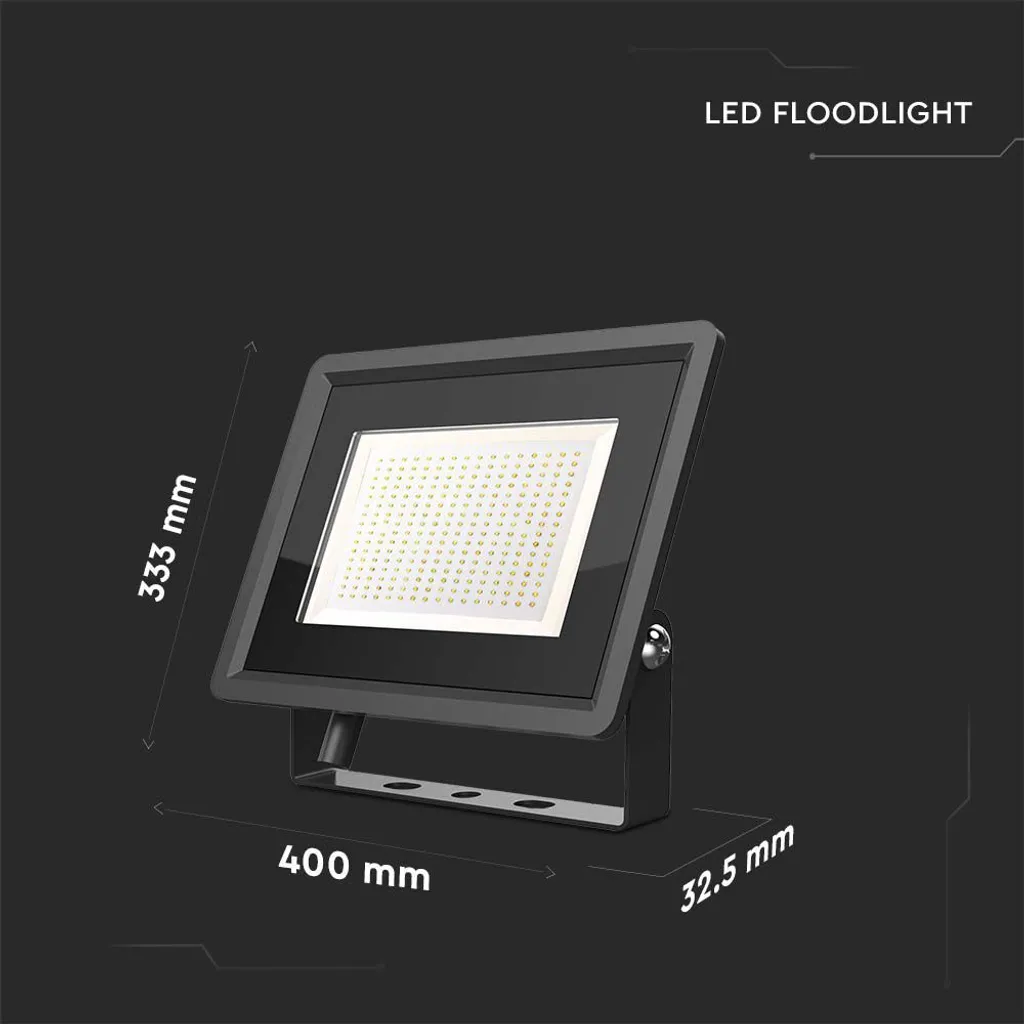 Projecteur Extérieur LED 200W Puissant Noir pour Éclairage Pro - 4