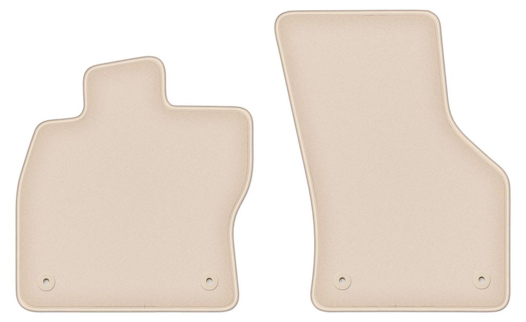 DURBAN Beige Velours-Fußmatten vorne für Seat Tarraco Crossover (2018-)
