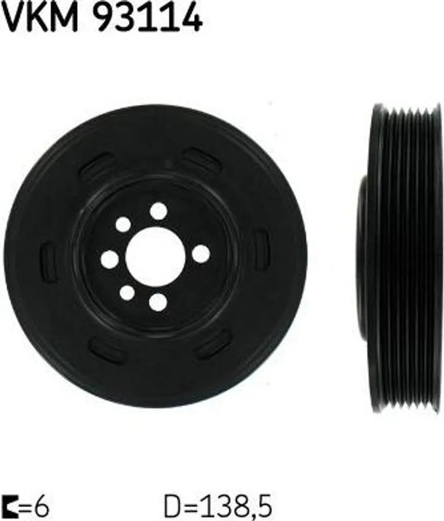 Stop Bruit Courroie avec la Poulie SKF VKM 93114 pour Ibiza et Leon