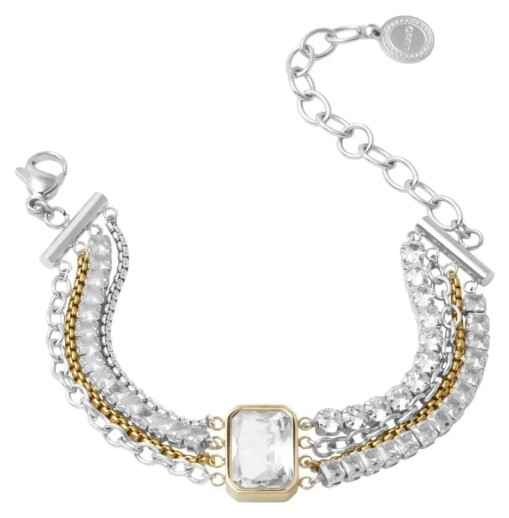 Bracelet en acier multicouche bijou élégant pour soirée et quotidien