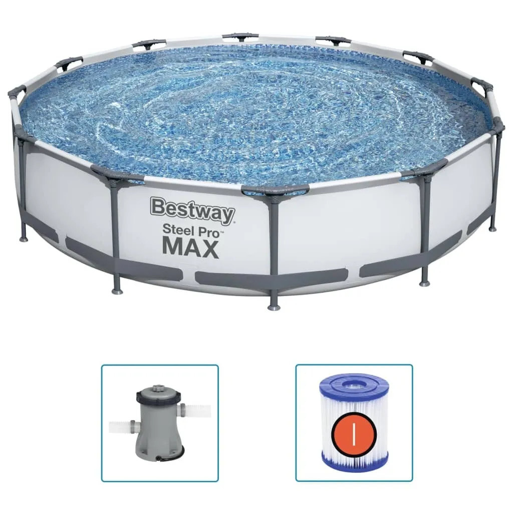 Piscine Bestway 366x76 cm Steel Pro MAX avec Structure Acier Renforcée