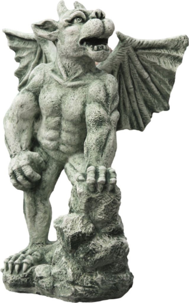 Schöner Gargoyle aus Steinguss perfekt für den Garten die Produktbild 