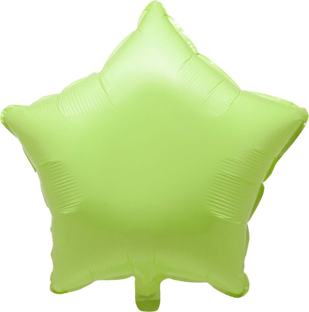 Oblique Unique Folien Luftballon Stern Form Kinder Geburtstag Silvester Party JGA Hochzeit - grün pastellfarben