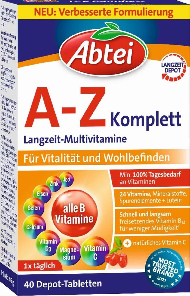 Abtei A-Z Komplett 40Tabletten 46g Produktbild 