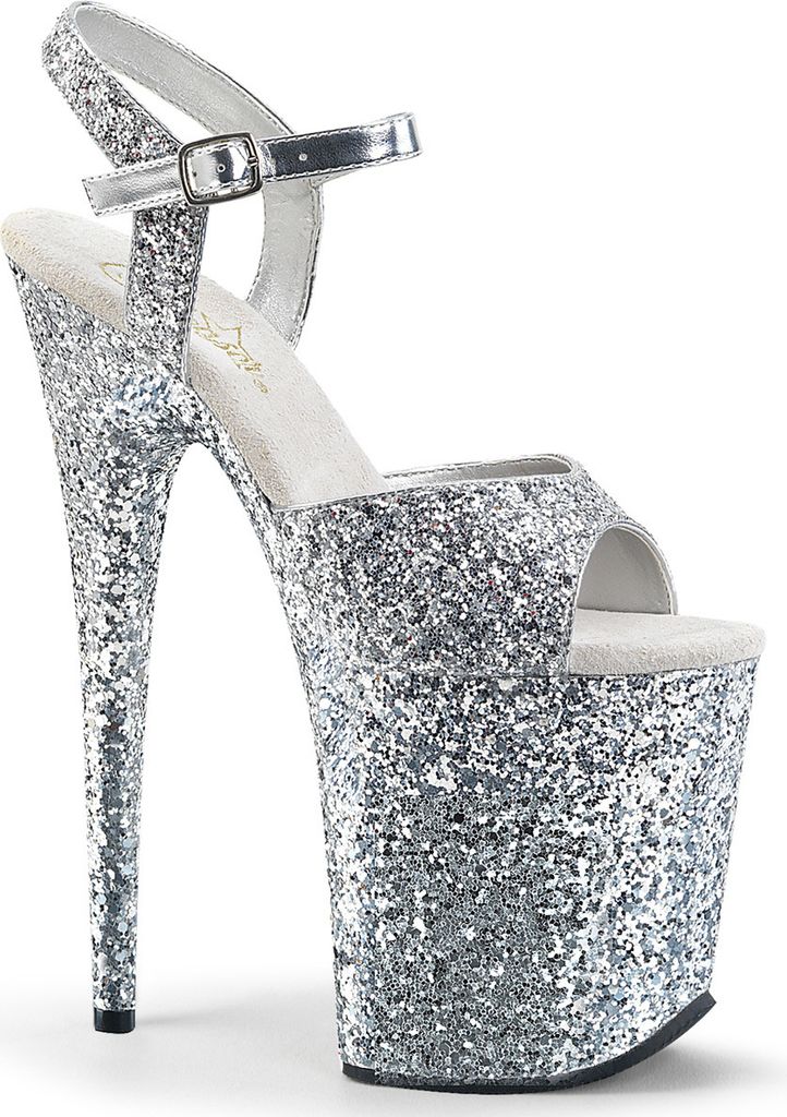 FLAMINGO-810LG Damen Sandale von Pleaser, Silber  , EU 36, Produktbild 