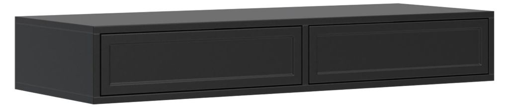 Selsey Velveto - Schminktisch mit 2 Schubladen, Schwarz, Produktbild 