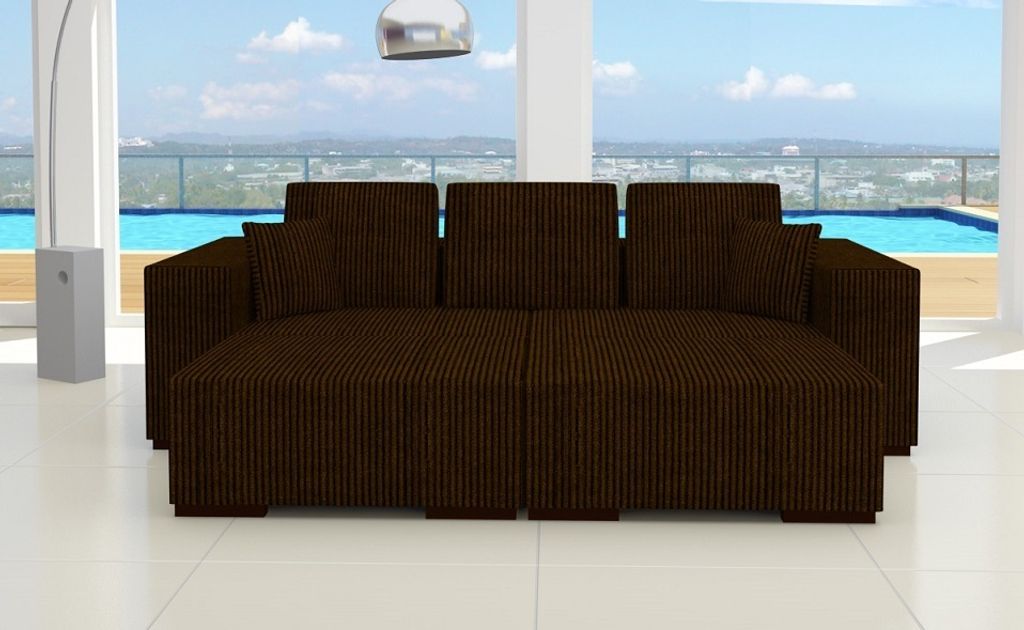 Elegantes 3-Sitzer Sofa "Monte Carlo in Cord"