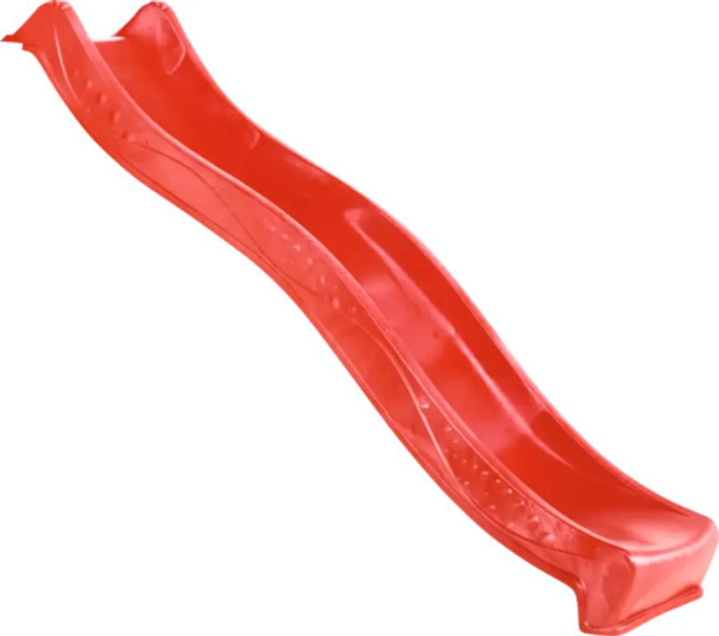Glissière de toboggan rouge 2,20 m - Surface de glisse avec jet d'eau