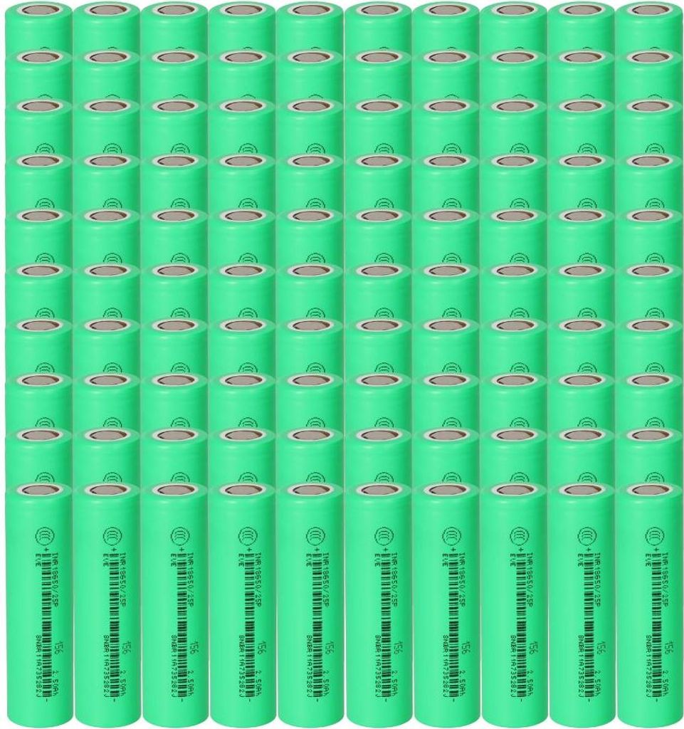 100X Eve Inr18650-25P 2500Mah - 20A Produktbild 