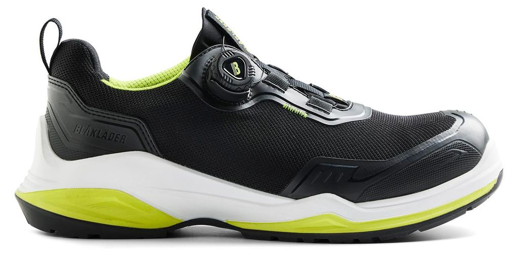 Blakläder STRIKER Sicherheitsschuh S3S 2486, Farbe:Schwarz/Limettengrün, Größe:39