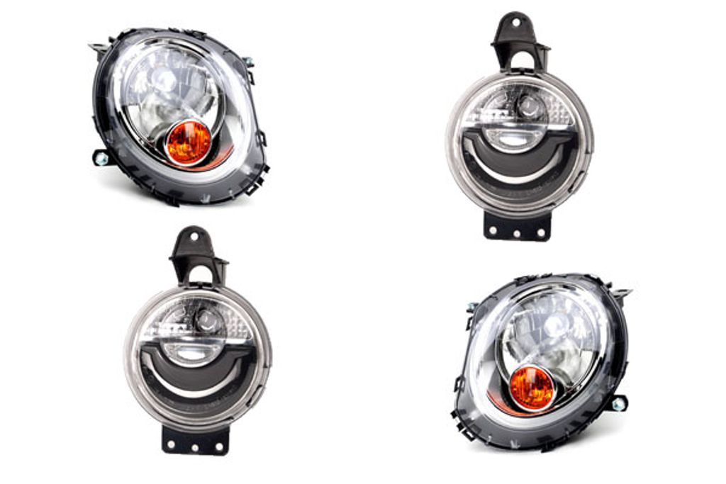 Johns, Scheinwerfer Front passend für BMW Mini R55 56 57 58 59 06- H4 Set LR m. Blinker 63122751263 2751263 63172751293 51112751293 63122751264 27...