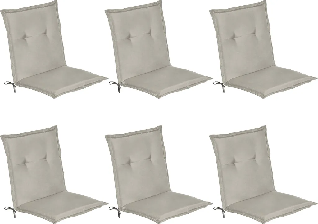 Set 6 Cuscini Sedia Giardino Beautissu Loft NL 100x50 Colori Vivi