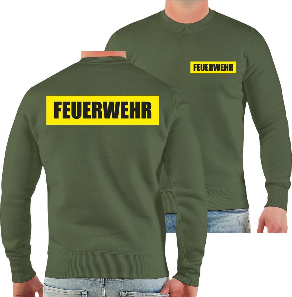 Herren Sweatshirt Feuerwehr Einsatzkräfte