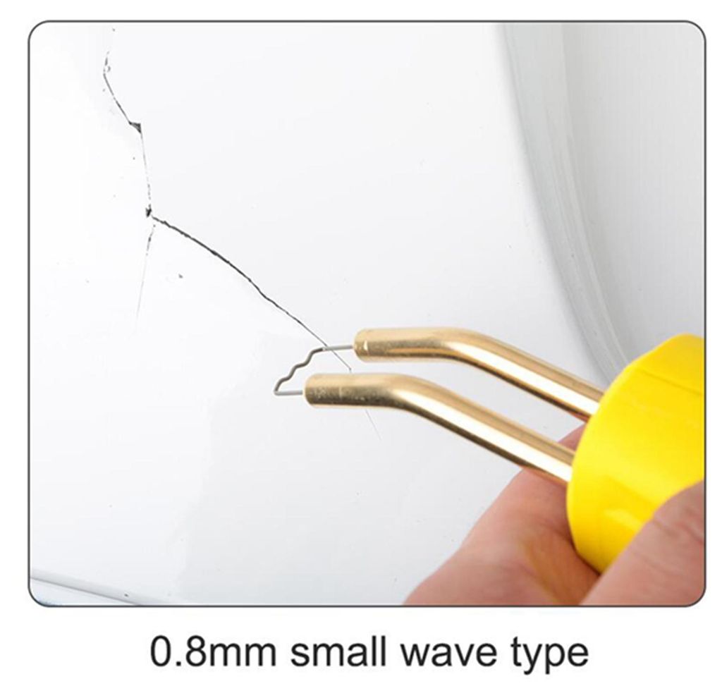 Universal 100 Teile/satz Vorgeschnittene 0,6mm-0,8mm Heiße Flache Heftklammern Für Kunststoff Hefter Reparatur Schweißer reparatur werkzeug