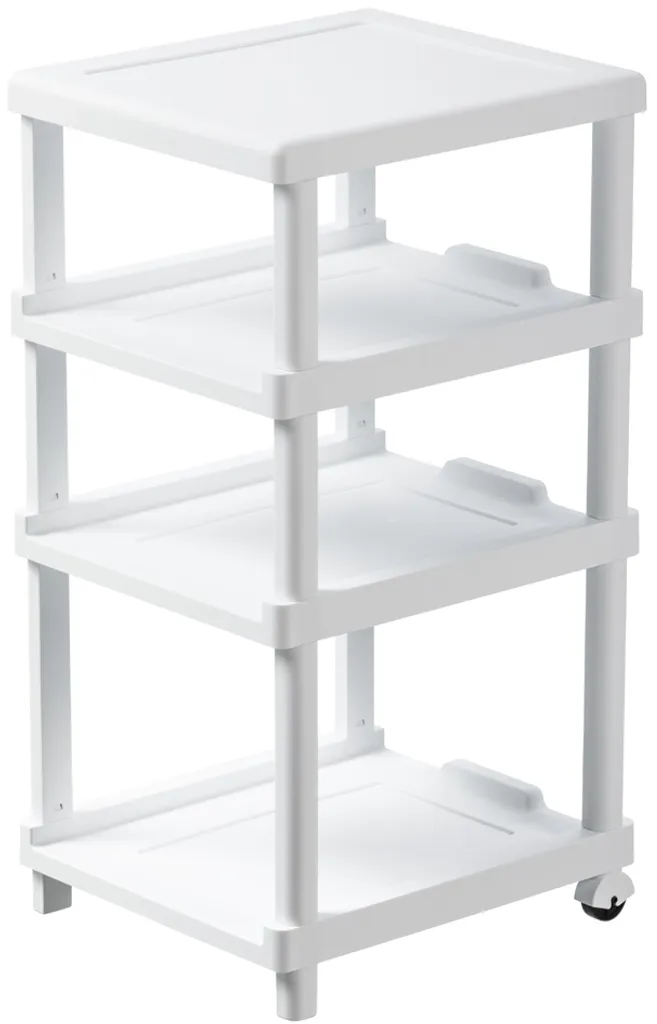 Étagère Fine de Salle de Bain SEOUL 3 Niveaux PP Blanc Mobile NHG 60290802