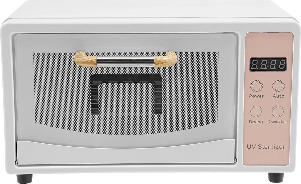 Stérilisateur de table 10L en acier inox rose avec séchage à 75°C
