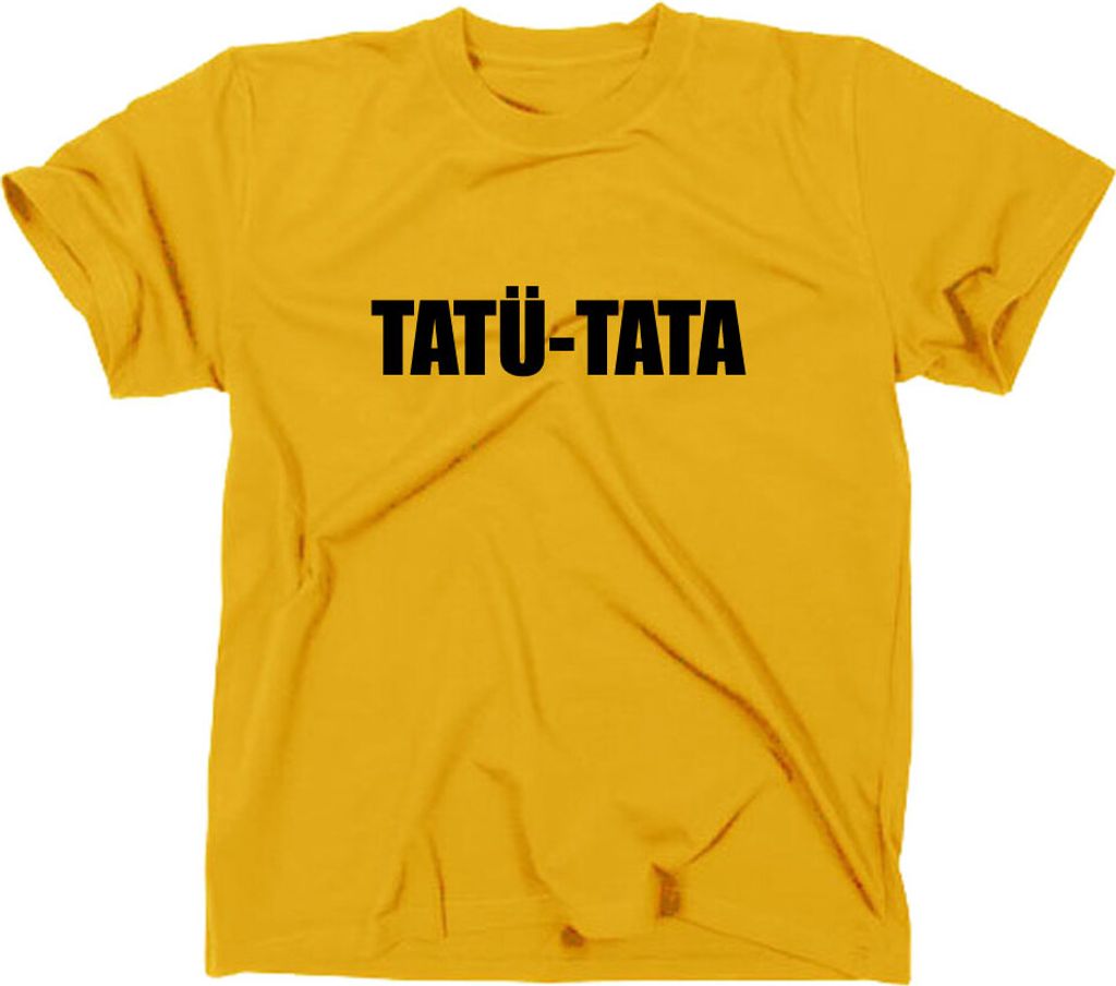 Styletex23 T-Shirt Tatü Tata Fun, gelb, M