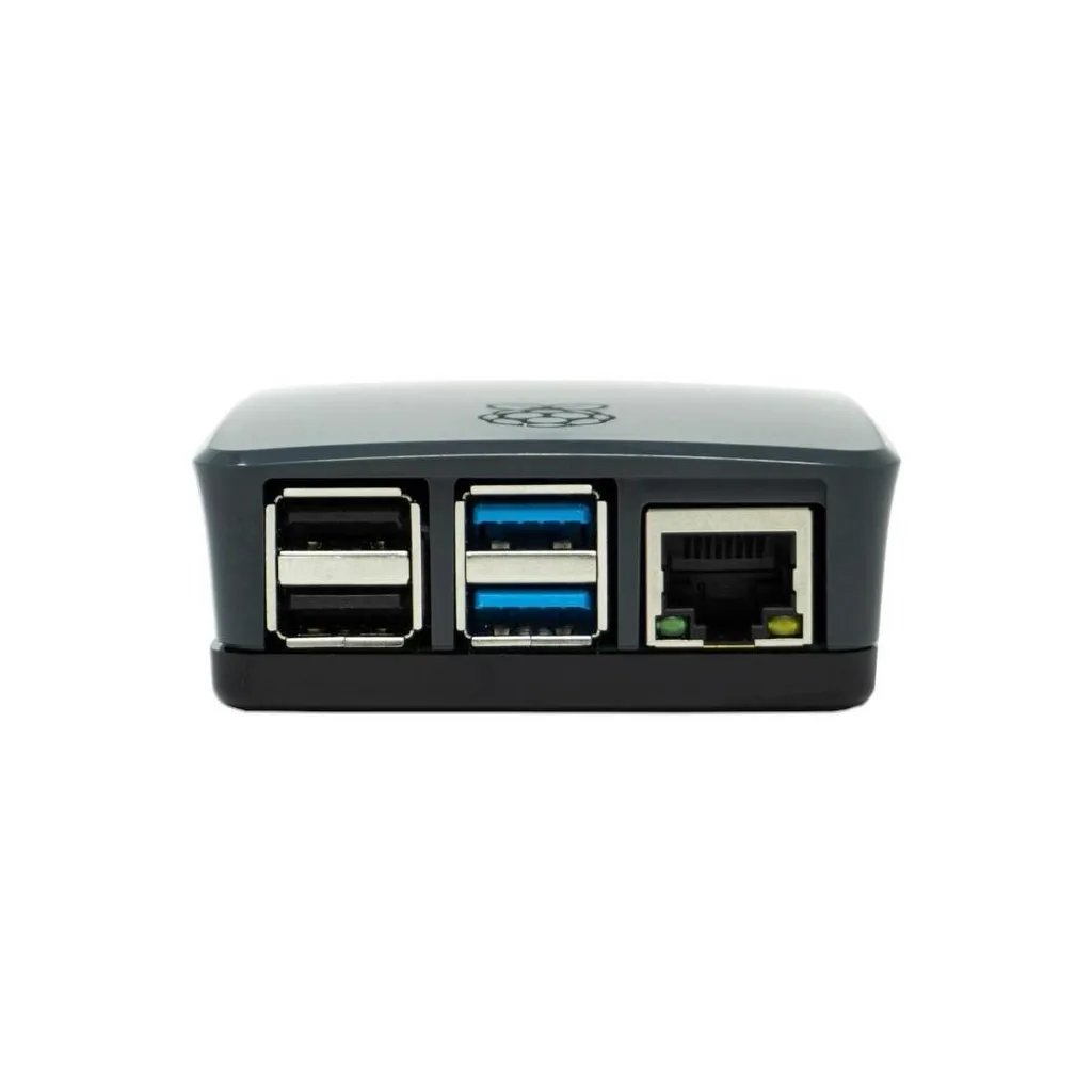 Official Raspberry Pi 4 Enclosure - Black/Grey - Design Originale - 5