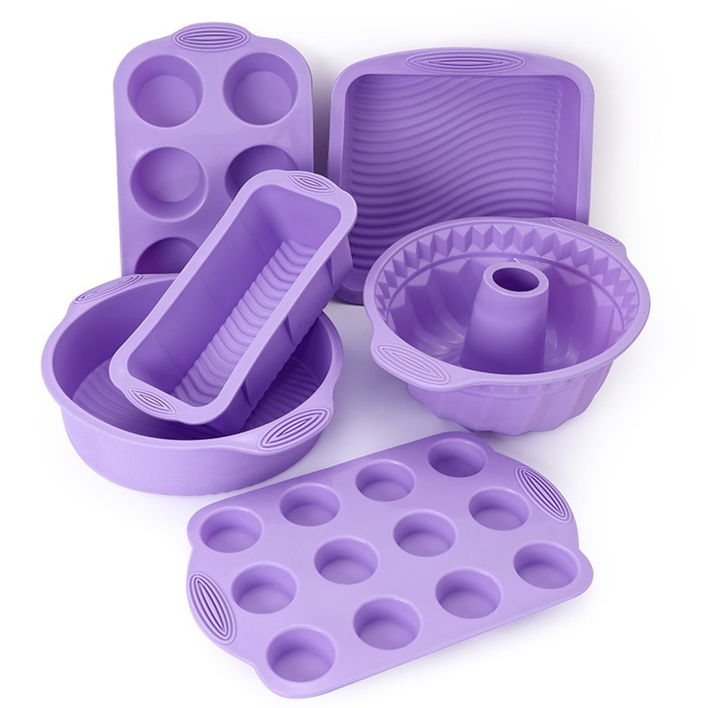 6-teiliges Silikon-Backset, antihaftbeschichtete Produktbild