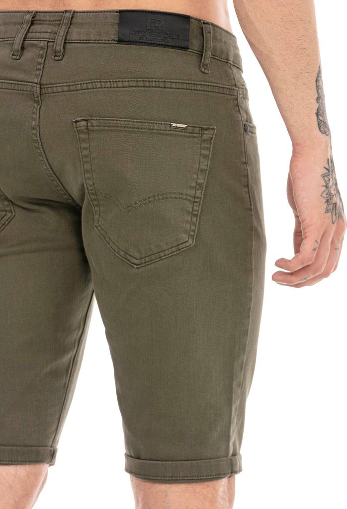 Red Bridge Herren Jeans Shorts Kurze Hose Denim Capri Basic