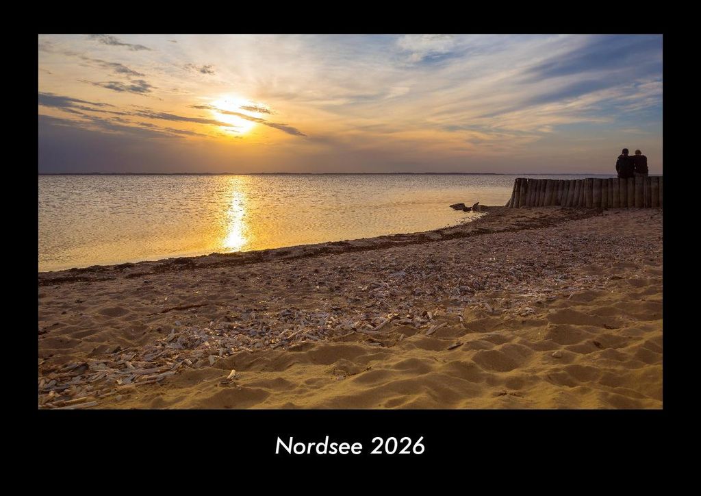 Nordsee 2026 Fotokalender - Querformat DIN A3, Monatskalender mit Bild-Motiven aus Orten und Städten, Ländern und Kontinenten